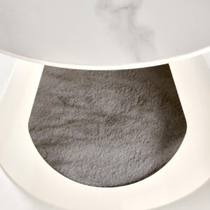 Kohvilaud OSARIS, valge marmor / valge