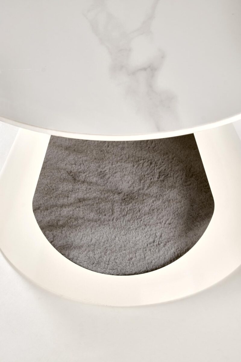 Kohvilaud OSARIS, valge marmor / valge