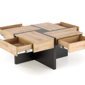 Kohvilaud SEVANO, tamm / must