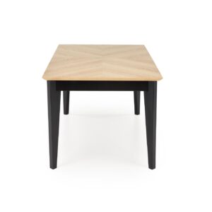 Söögilaud EDMIRON, naturaalne tamm / must