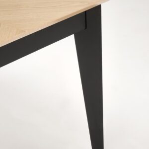 Söögilaud EDMIRON, naturaalne tamm / must