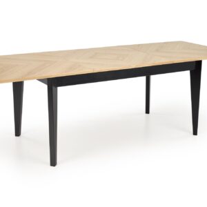 Söögilaud EDMIRON, naturaalne tamm / must