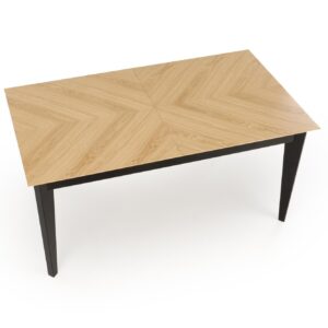 Söögilaud EDMIRON, naturaalne tamm / must
