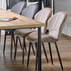 Söögilaud EDMIRE, wootani tamm / must