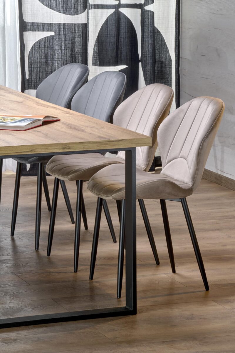 Söögilaud EDMIRE, wootani tamm / must