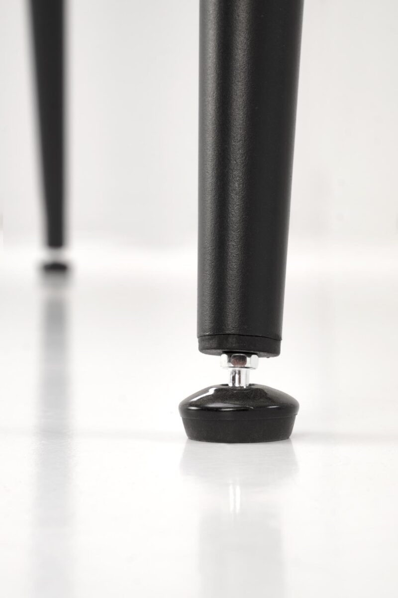 Söögilaud EMILIO 120, valge marmor / must