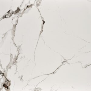 Söögilaud EMILIO 140, valge marmor / must