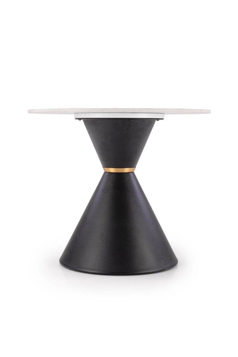 Kohvilaud GORETTI_S, valge marmor / must