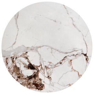 Kohvilaud GORETTI_S, valge marmor / must