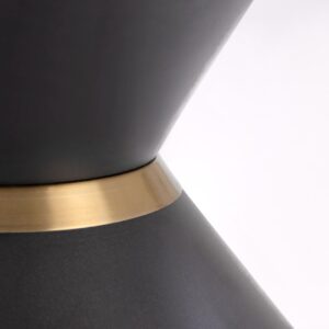 Kohvilaud GORETTI, valge marmor / must