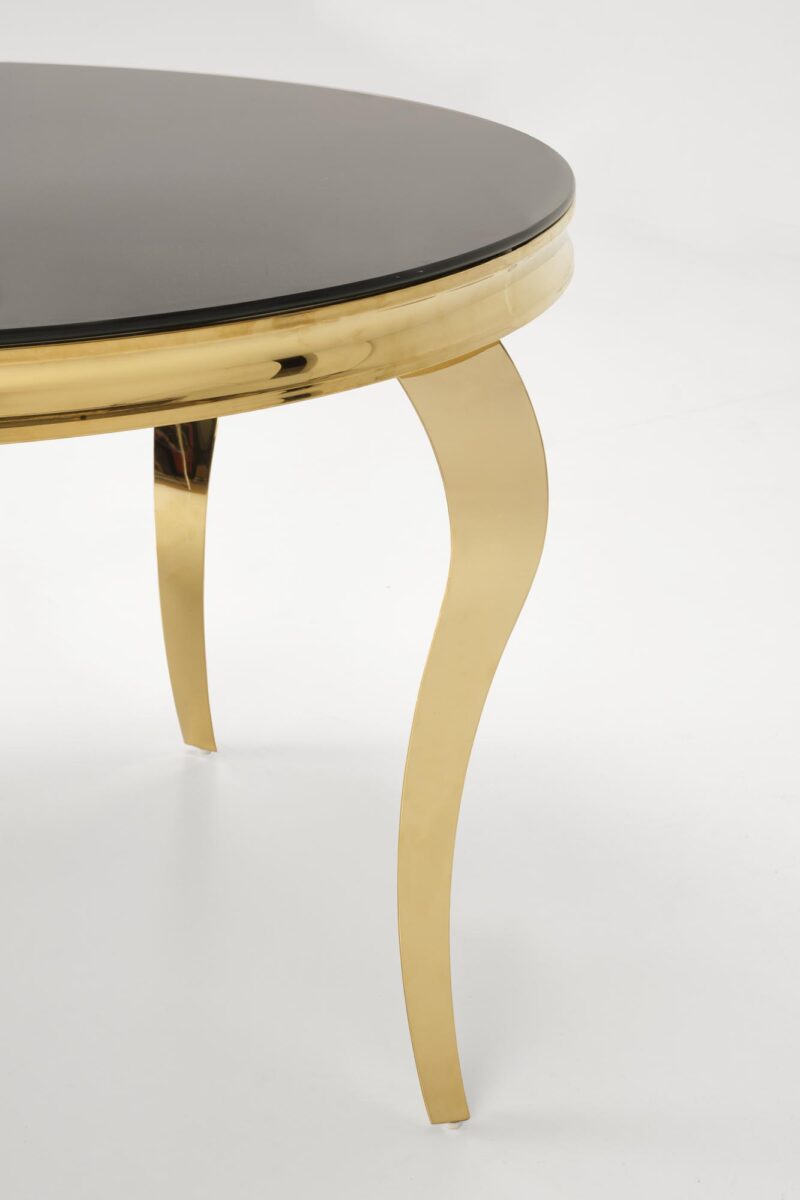 Söögilaud REGNALD 2, must klaas