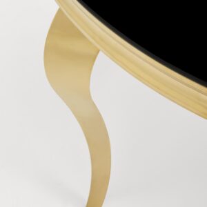 Söögilaud REGNALD 2, must klaas