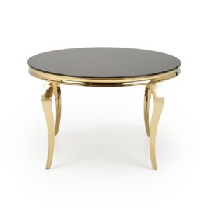 Söögilaud REGNALD 2, must klaas