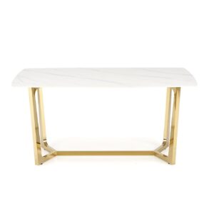 Söögilaud CASTESSA, valge marmor