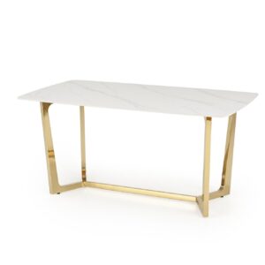 Söögilaud CASTESSA, valge marmor