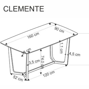 Söögilaud CASTESSA, valge marmor