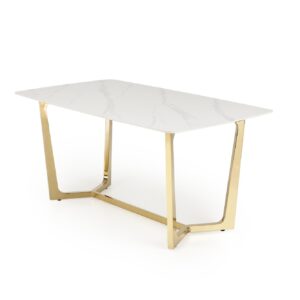 Söögilaud CASTESSA, valge marmor