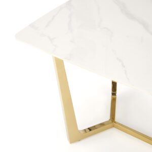 Söögilaud CASTESSA, valge marmor