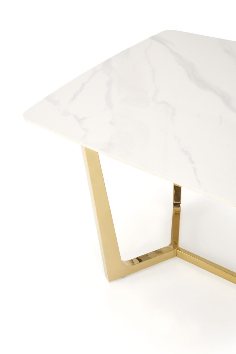 Söögilaud CASTESSA, valge marmor