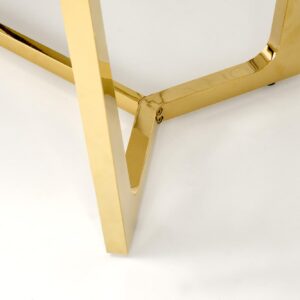 Söögilaud CASTESSA, valge marmor