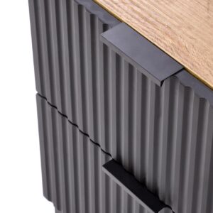 Öökapp NELARO, tamm / must