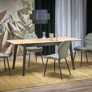 Pikendatav Söögilaud  GULVAR, wootani tamm / must