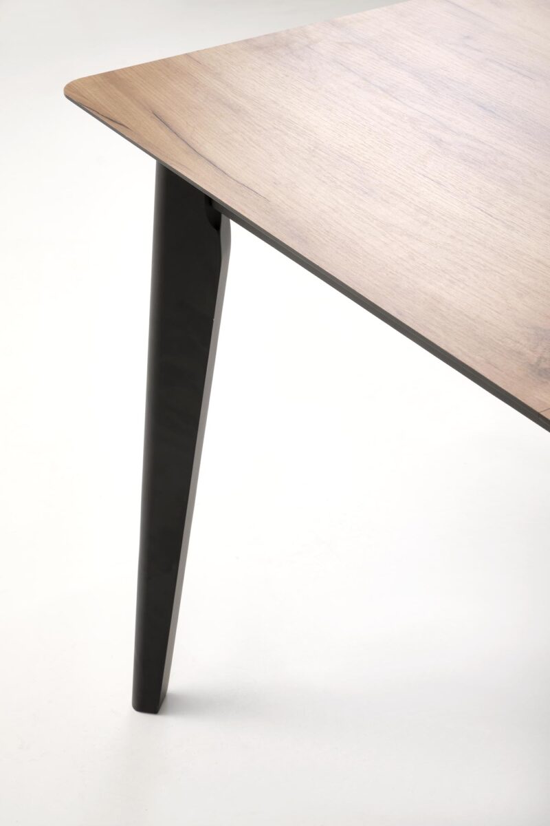 Pikendatav Söögilaud  GULVAR, wootani tamm / must