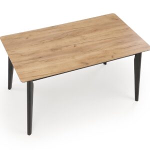 Pikendatav Söögilaud  GULVAR, wootani tamm / must