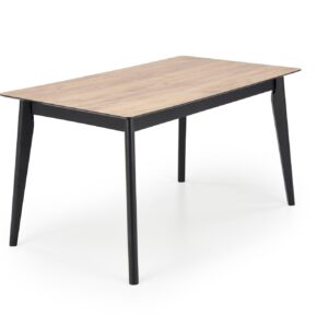 Pikendatav Söögilaud  GULVAR, wootani tamm / must