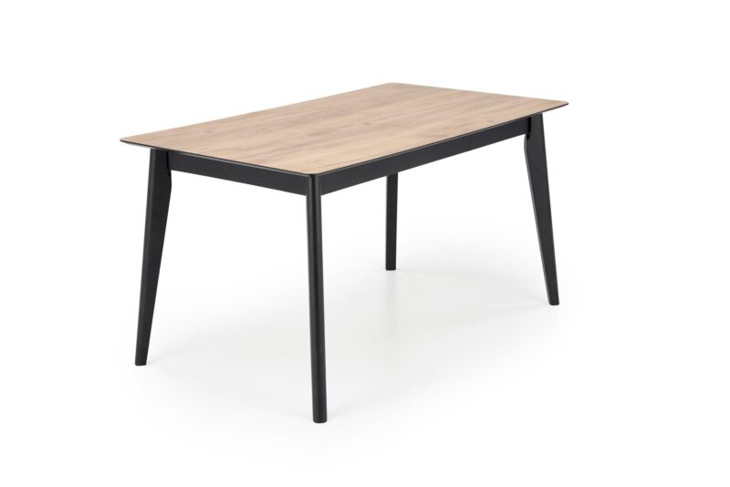 Pikendatav Söögilaud  GULVAR, wootani tamm / must