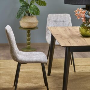 Pikendatav Söögilaud  GULVAR, wootani tamm / must