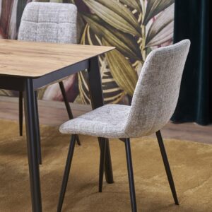 Pikendatav Söögilaud  GULVAR, wootani tamm / must