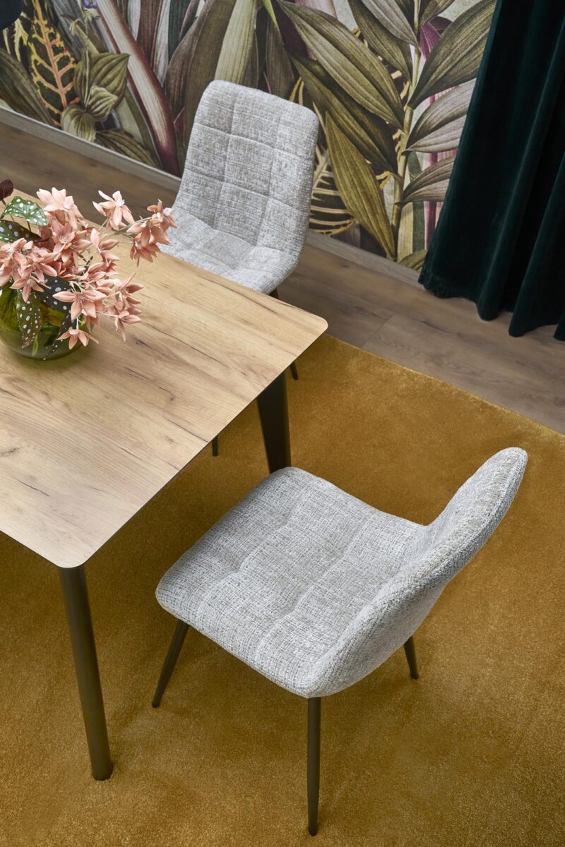 Pikendatav Söögilaud  GULVAR, wootani tamm / must