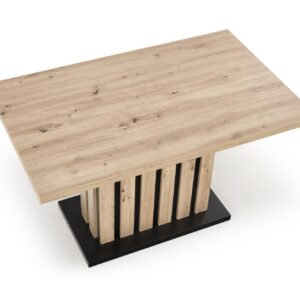 Pikendatav söögilaud LAMERON,  tamm / must