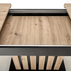 Pikendatav söögilaud LAMERON,  tamm / must