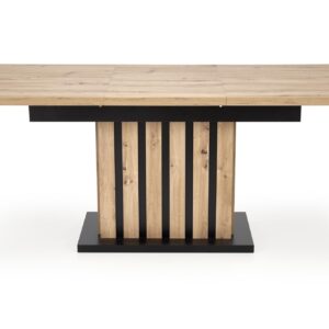 Pikendatav söögilaud LAMERON,  tamm / must