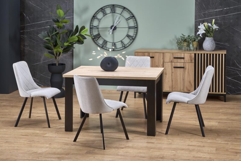 Pikendatav Söögilaud BAGRON, artisan tamm / must