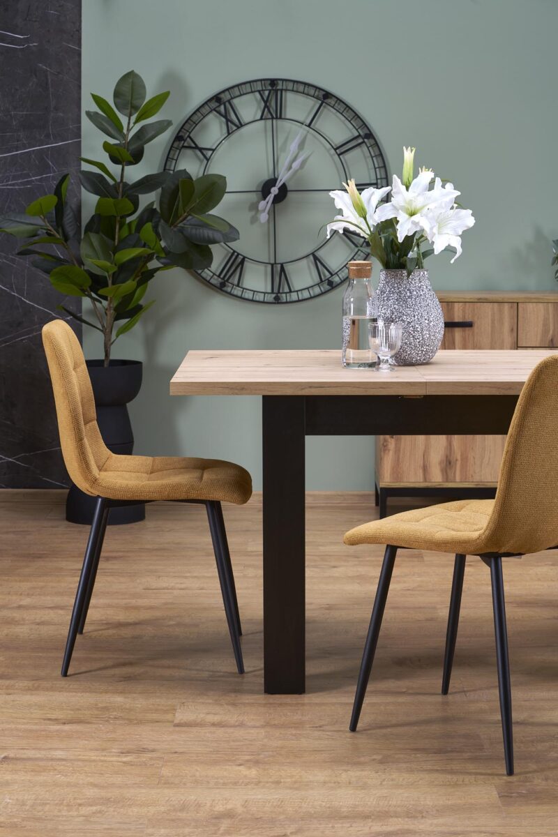 Pikendatav Söögilaud BAGRON, artisan tamm / must