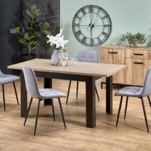 Pikendatav Söögilaud BAGRON, artisan tamm / must