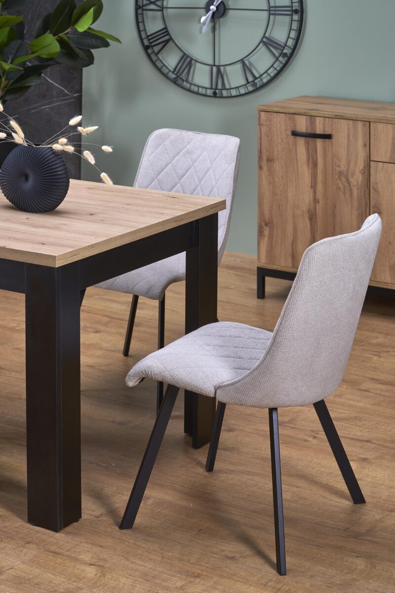 Pikendatav Söögilaud BAGRON, artisan tamm / must