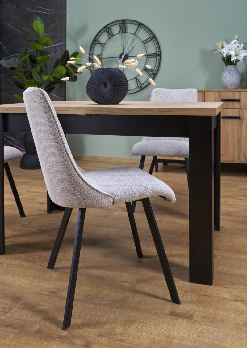 Pikendatav Söögilaud BAGRON, artisan tamm / must