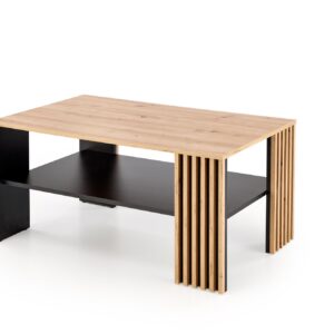 Kohvilaud FEMORA, käsitöö kask / must