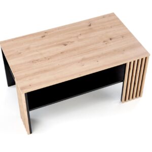 Kohvilaud FEMORA, käsitöö kask / must