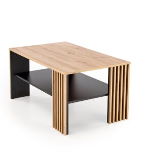 Kohvilaud FEMORA, käsitöö kask / must