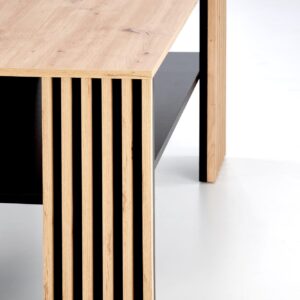 Kohvilaud FEMORA, käsitöö kask / must