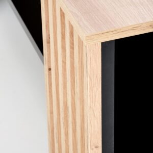 Kohvilaud FEMORA, käsitöö kask / must