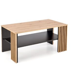 Kohvilaud FEMORA, käsitöö kask / must