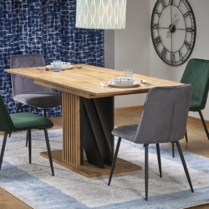 Pikendatav Söögilaud FABRION, artisan tamm / must