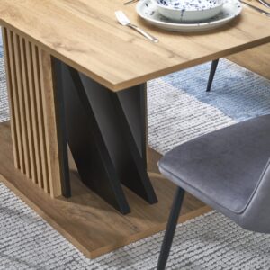 Pikendatav Söögilaud FABRION, artisan tamm / must