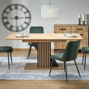 Pikendatav Söögilaud FABRION, artisan tamm / must